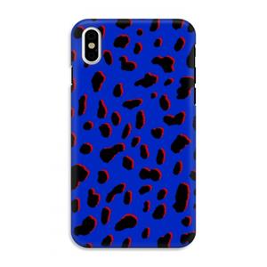 CaseCompany Blue Leopard: iPhone XS Tough Case