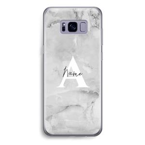 CaseCompany Ivory Marble: Samsung Galaxy S8 Transparant Hoesje