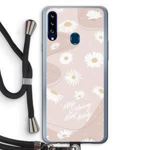 CaseCompany Daydreaming becomes reality: Samsung Galaxy A20s Transparant Hoesje met koord