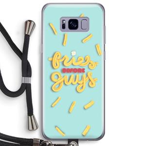 CaseCompany Always fries: Samsung Galaxy S8 Plus Transparant Hoesje met koord