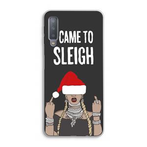 CaseCompany Came To Sleigh: Samsung Galaxy A7 (2018) Transparant Hoesje