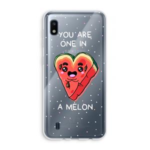 CaseCompany One In A Melon: Samsung Galaxy A10 Transparant Hoesje