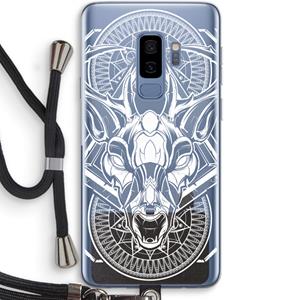 CaseCompany Oh Deer: Samsung Galaxy S9 Plus Transparant Hoesje met koord
