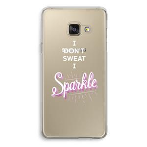 CaseCompany Sparkle quote: Samsung Galaxy A3 (2016) Transparant Hoesje