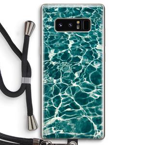 CaseCompany Weerkaatsing water: Samsung Galaxy Note 8 Transparant Hoesje met koord