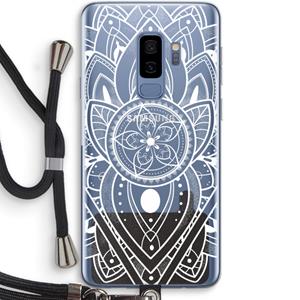 CaseCompany It's Complicated: Samsung Galaxy S9 Plus Transparant Hoesje met koord