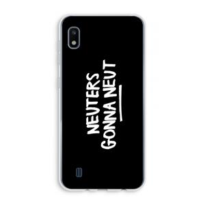 CaseCompany Neuters (zwart): Samsung Galaxy A10 Transparant Hoesje