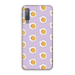 CaseCompany Bacon to my eggs #1: Samsung Galaxy A7 (2018) Transparant Hoesje