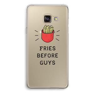 CaseCompany Fries before guys: Samsung Galaxy A3 (2016) Transparant Hoesje