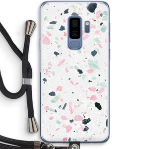CaseCompany Terrazzo N°3: Samsung Galaxy S9 Plus Transparant Hoesje met koord