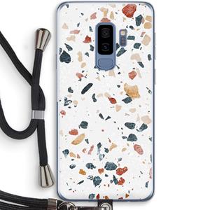 CaseCompany Terrazzo N°4: Samsung Galaxy S9 Plus Transparant Hoesje met koord