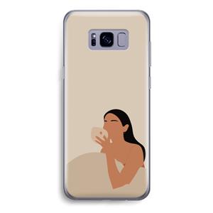 CaseCompany Fresh coffee: Samsung Galaxy S8 Transparant Hoesje