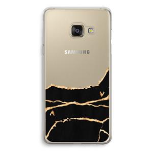 CaseCompany Gouden marmer: Samsung Galaxy A3 (2016) Transparant Hoesje