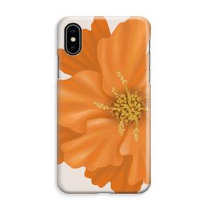 CaseCompany Orange Ellila flower: iPhone XS Max Volledig Geprint Hoesje