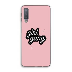 CaseCompany Girl Gang: Samsung Galaxy A7 (2018) Transparant Hoesje
