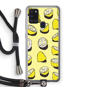CaseCompany When Life Gives You Lemons...: Samsung Galaxy A21s Transparant Hoesje met koord