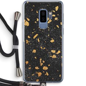 CaseCompany Terrazzo N°7: Samsung Galaxy S9 Plus Transparant Hoesje met koord