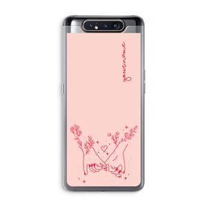 CaseCompany Best Friends: Samsung Galaxy A80 Transparant Hoesje