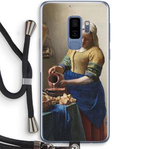 CaseCompany The Milkmaid: Samsung Galaxy S9 Plus Transparant Hoesje met koord