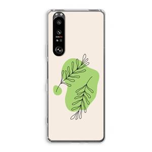 CaseCompany Beleaf in you: Sony Xperia 1 III Transparant Hoesje