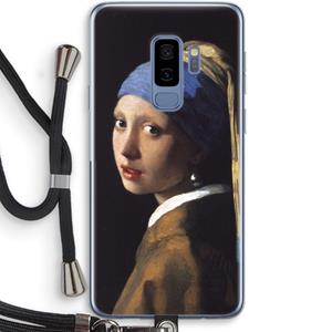 CaseCompany The Pearl Earring: Samsung Galaxy S9 Plus Transparant Hoesje met koord