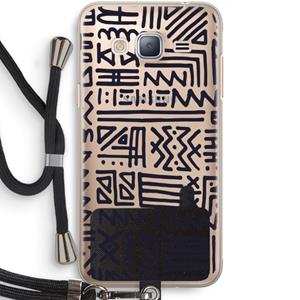 CaseCompany Marrakech print: Samsung Galaxy J3 (2016) Transparant Hoesje met koord