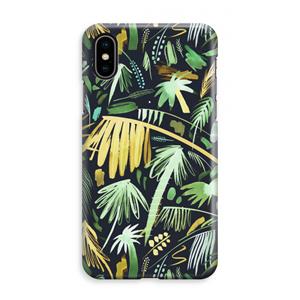 CaseCompany Tropical Palms Dark: iPhone XS Max Volledig Geprint Hoesje