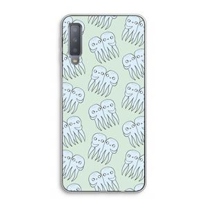 CaseCompany Octopussen: Samsung Galaxy A7 (2018) Transparant Hoesje