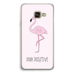 CaseCompany Pink positive: Samsung Galaxy A3 (2016) Transparant Hoesje