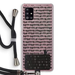 CaseCompany Crazy shapes: Samsung Galaxy A51 5G Transparant Hoesje met koord