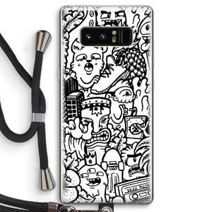 CaseCompany Vexx Mixtape #2: Samsung Galaxy Note 8 Transparant Hoesje met koord