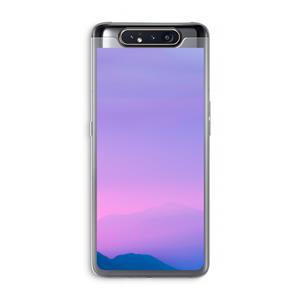 CaseCompany Sunset pastel: Samsung Galaxy A80 Transparant Hoesje