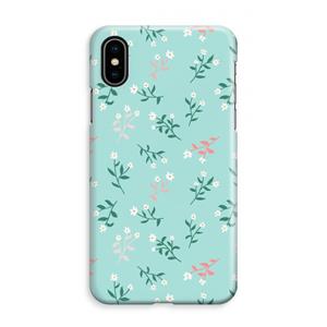 CaseCompany Small white flowers: iPhone XS Max Volledig Geprint Hoesje