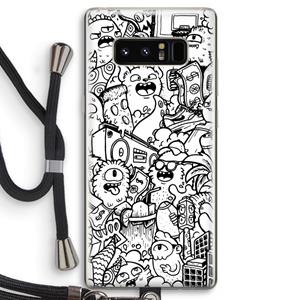 CaseCompany Vexx City #2: Samsung Galaxy Note 8 Transparant Hoesje met koord