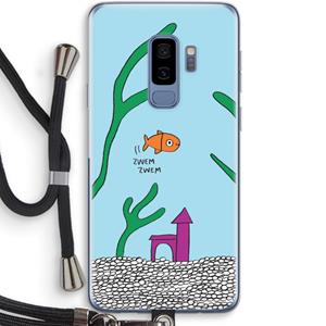 CaseCompany Aquarium: Samsung Galaxy S9 Plus Transparant Hoesje met koord