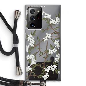 CaseCompany Blossoming spring: Samsung Galaxy Note 20 Ultra / Note 20 Ultra 5G Transparant Hoesje met koord