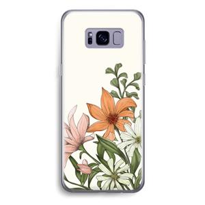 CaseCompany Floral bouquet: Samsung Galaxy S8 Transparant Hoesje