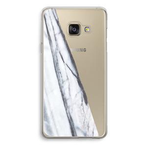CaseCompany Gestreepte marmer: Samsung Galaxy A3 (2016) Transparant Hoesje