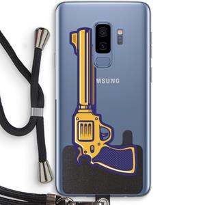 CaseCompany Pew Pew Pew: Samsung Galaxy S9 Plus Transparant Hoesje met koord