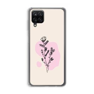 CaseCompany Roses are red: Samsung Galaxy A12 Transparant Hoesje