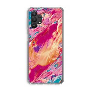 CaseCompany Pastel Echoes: Samsung Galaxy A32 5G Transparant Hoesje