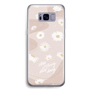 CaseCompany Daydreaming becomes reality: Samsung Galaxy S8 Transparant Hoesje