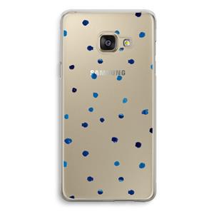 CaseCompany Blauwe stippen: Samsung Galaxy A3 (2016) Transparant Hoesje