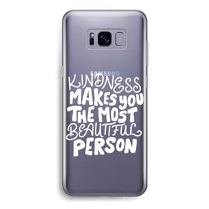 CaseCompany The prettiest: Samsung Galaxy S8 Transparant Hoesje