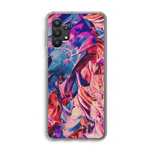 CaseCompany Pink Orchard: Samsung Galaxy A32 5G Transparant Hoesje