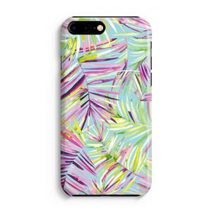 CaseCompany Tropical Palms Blue: Volledig Geprint iPhone 7 Plus Hoesje
