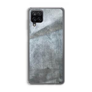 CaseCompany Grey Stone: Samsung Galaxy A12 Transparant Hoesje
