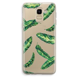 CaseCompany Lange bladeren: Samsung Galaxy J6 (2018) Transparant Hoesje