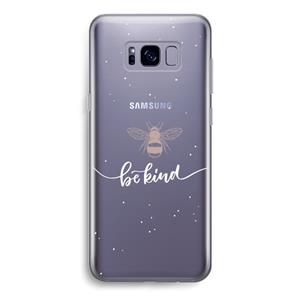 CaseCompany Be(e) kind: Samsung Galaxy S8 Transparant Hoesje