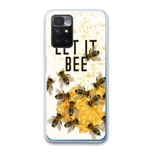 CaseCompany Let it bee: Xiaomi Redmi 10 Transparant Hoesje